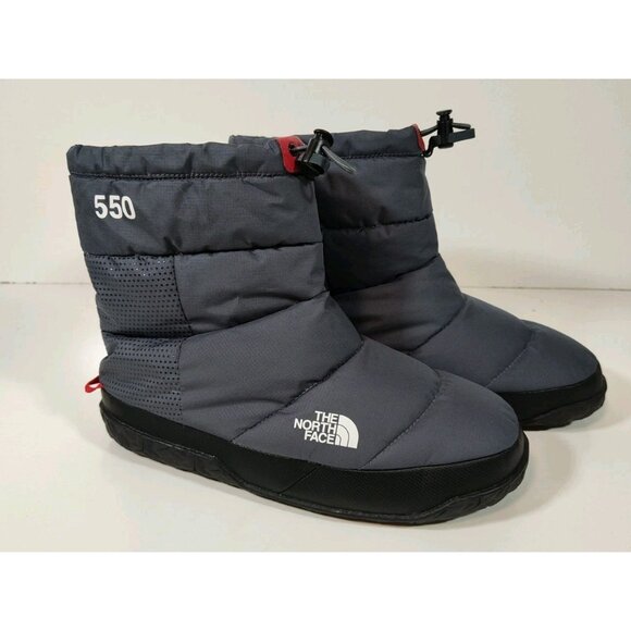 North Face Nuptse Apres 550 Down Bootie Men\'s 10 Gray Winter NF0A7W4H NWOB main image 9